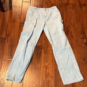 PacSun Baggy Carpenter  Light Blue Textured Pants